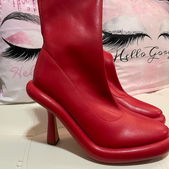 TARROW-RED STILETTO BOOTIE - Picture 5 of 6